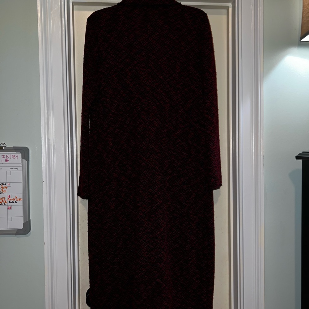 Fashion blazer by Ann Taylor LOFT in XS; red/black.